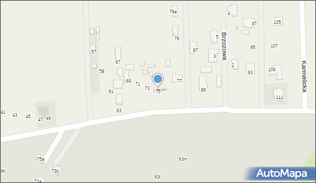Dys, Graniczna, 75, mapa Dys
