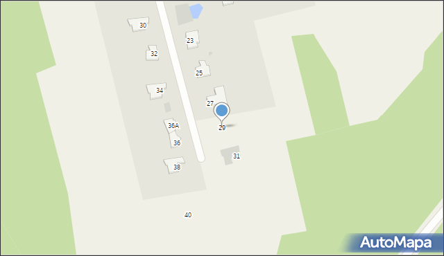 Dywity, Grzybowa, 29, mapa Dywity