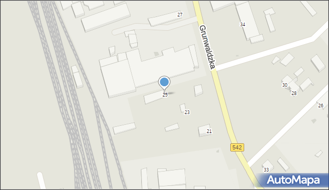 Działdowo, Grunwaldzka, 25, mapa Działdowo