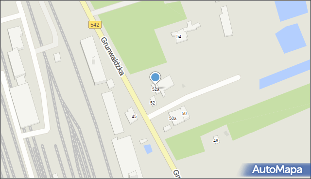 Działdowo, Grunwaldzka, 52a, mapa Działdowo