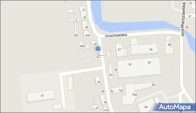 Elbląg, Grochowska, 42, mapa Elbląga