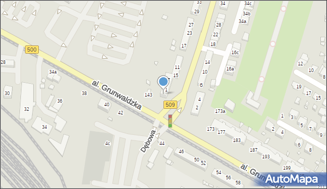 Elbląg, Grottgera Artura, 3, mapa Elbląga