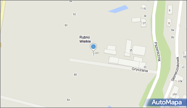 Elbląg, Gryczana, 1, mapa Elbląga