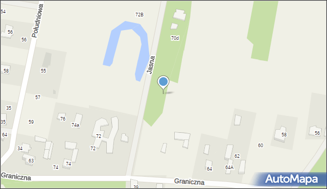 Feliksów, Graniczna, 70c, mapa Feliksów