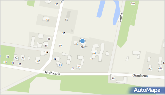 Feliksów, Graniczna, 74a, mapa Feliksów