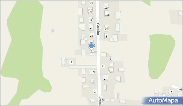 Filipów, Grecka, 11, mapa Filipów