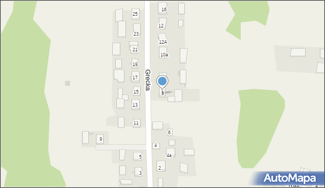Filipów, Grecka, 8, mapa Filipów