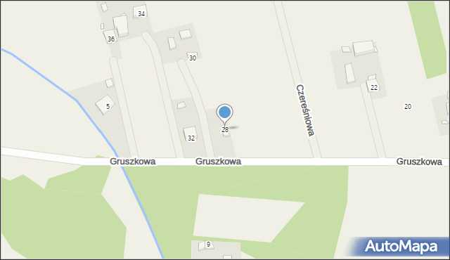 Gajewniki, Gruszkowa, 28, mapa Gajewniki