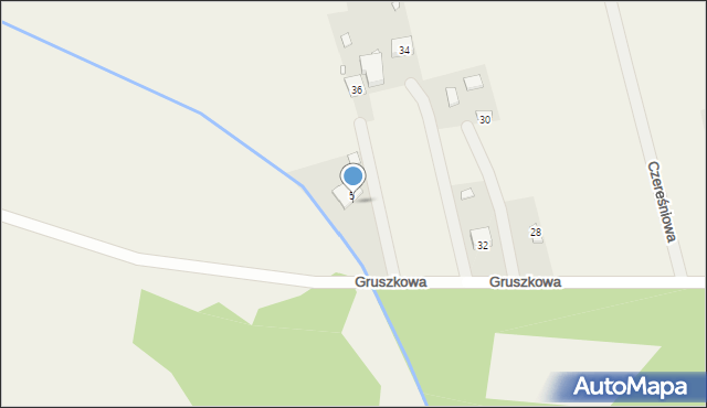Gajewniki, Gruszkowa, 38, mapa Gajewniki
