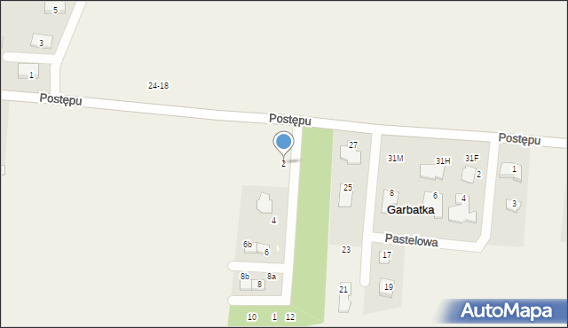 Garbatka, Grafitowa, 2, mapa Garbatka