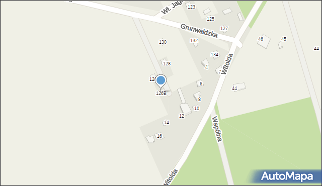 Gąsiorowo, Grunwaldzka, 126B, mapa Gąsiorowo