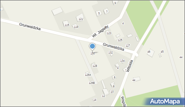 Gąsiorowo, Grunwaldzka, 130, mapa Gąsiorowo