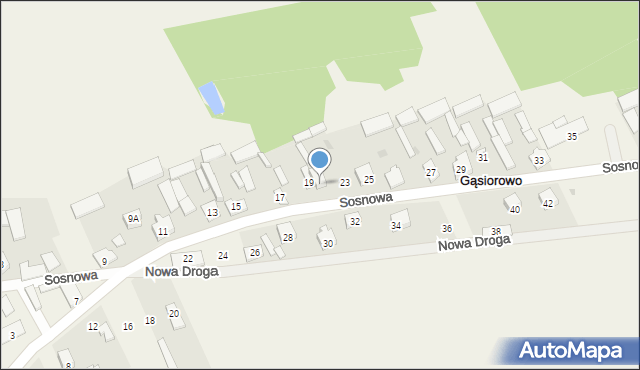 Gąsiorowo, Grunwaldzka, 21, mapa Gąsiorowo