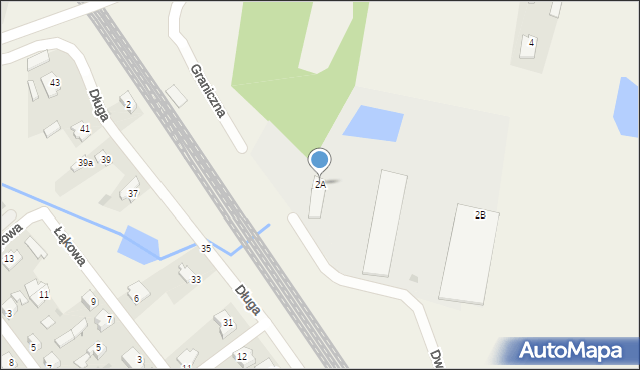 Gąsocin, Graniczna, 2A, mapa Gąsocin