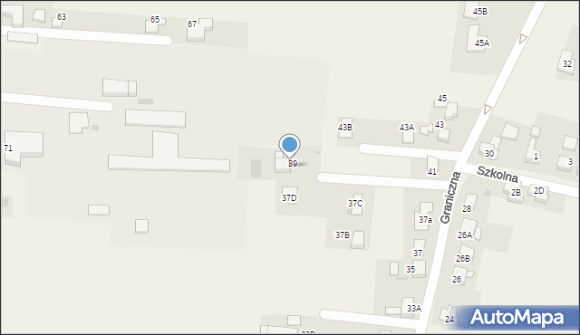 Gaszowice, Graniczna, 39/1, mapa Gaszowice