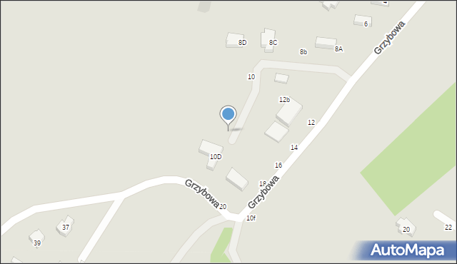 Gdańsk, Grzybowa, 10c, mapa Gdańska