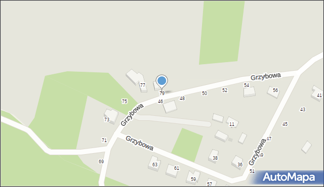 Gdańsk, Grzybowa, 79, mapa Gdańska