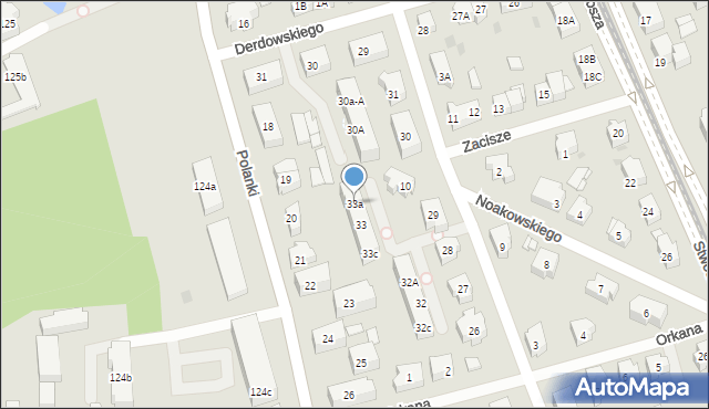 Gdańsk, Grottgera Artura, 33a, mapa Gdańska