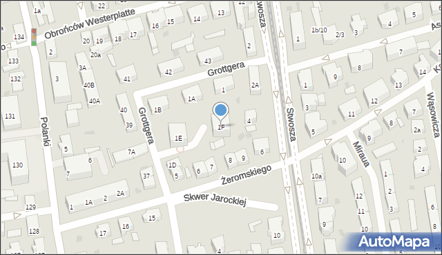 Gdańsk, Grottgera Artura, 1F, mapa Gdańska