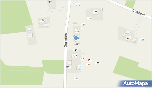 Gdów, Graniczna, 143, mapa Gdów