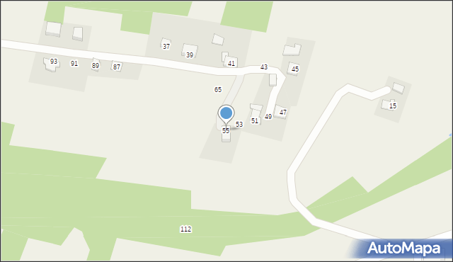 Gdów, Graniczna, 55, mapa Gdów