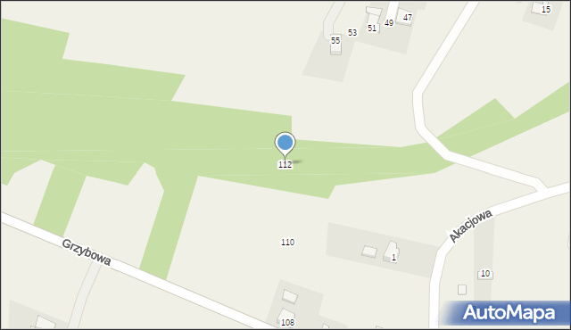 Gdów, Grzybowa, 112, mapa Gdów