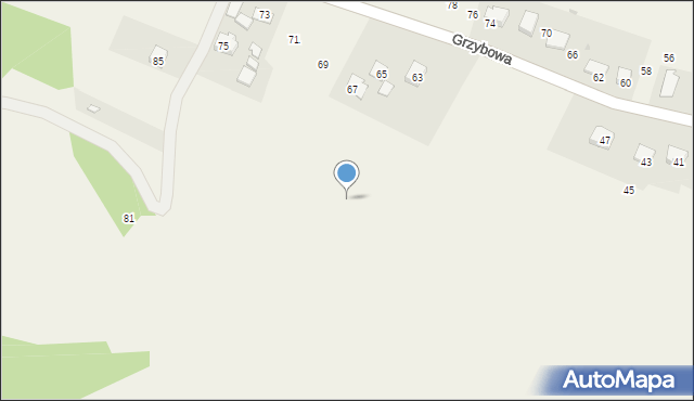 Gdów, Grzybowa, 55a, mapa Gdów