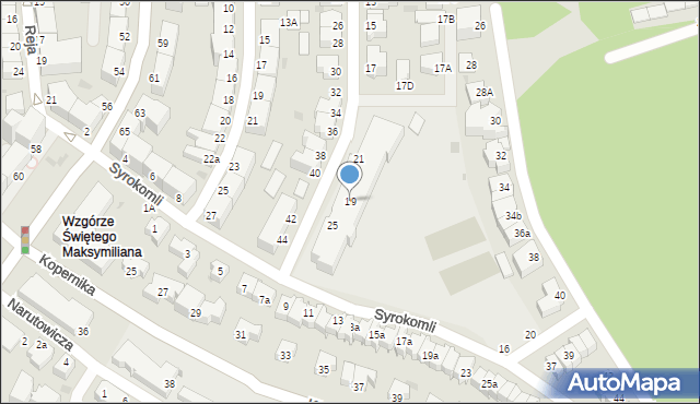 Gdynia, Grottgera Artura, 19, mapa Gdyni