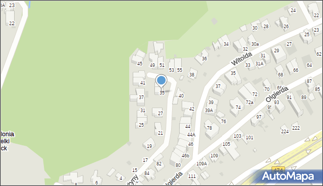 Gdynia, Grażyny, 35, mapa Gdyni