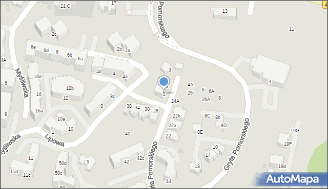 Gdynia, Gryfa Pomorskiego, 2, mapa Gdyni