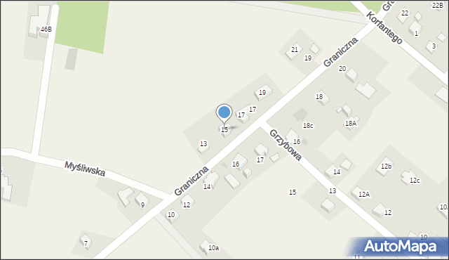 Gilowice, Graniczna, 15, mapa Gilowice