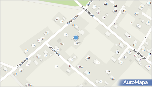 Gilowice, Graniczna, 18a, mapa Gilowice