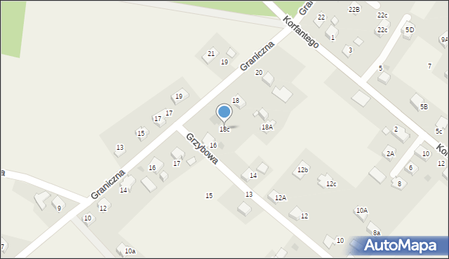 Gilowice, Graniczna, 18c, mapa Gilowice