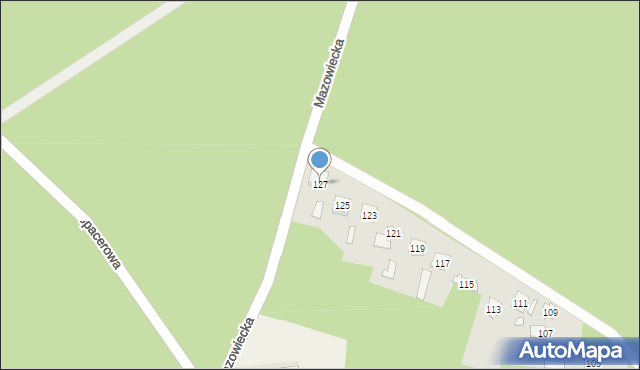 Gliniak, Graniczna, 127, mapa Gliniak