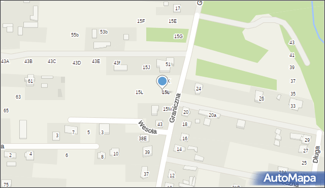 Gliniak, Graniczna, 47, mapa Gliniak