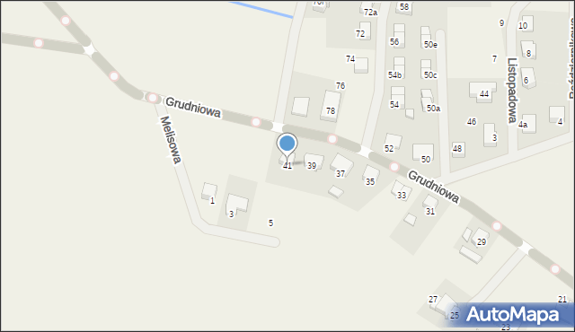 Glinno, Grudniowa, 41, mapa Glinno