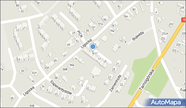 Gliwice, Grabowskiego Antoniego, 5, mapa Gliwic