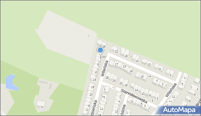 Głogów, Grodzieńska, 2, mapa Głogów