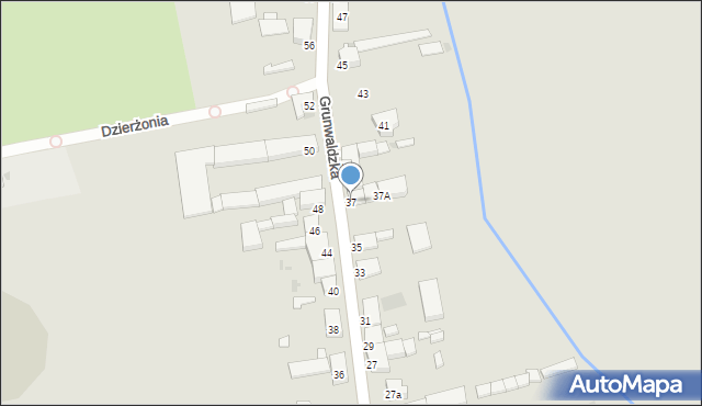 Głubczyce, Grunwaldzka, 37, mapa Głubczyce