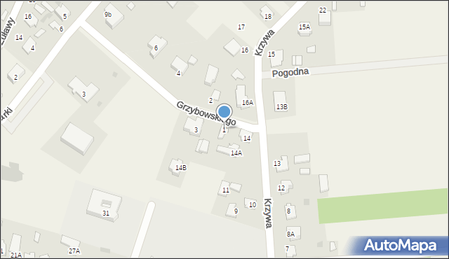 Gołąb, Grzybowskiego Szymona, ks., 1, mapa Gołąb