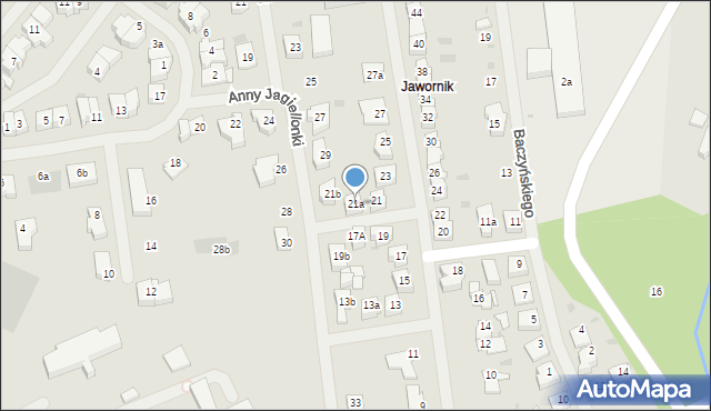 Goleniów, Grenadierów, 21a, mapa Goleniów