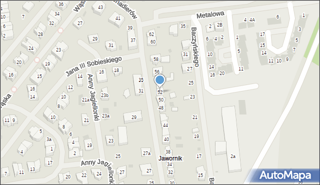 Goleniów, Grenadierów, 52, mapa Goleniów