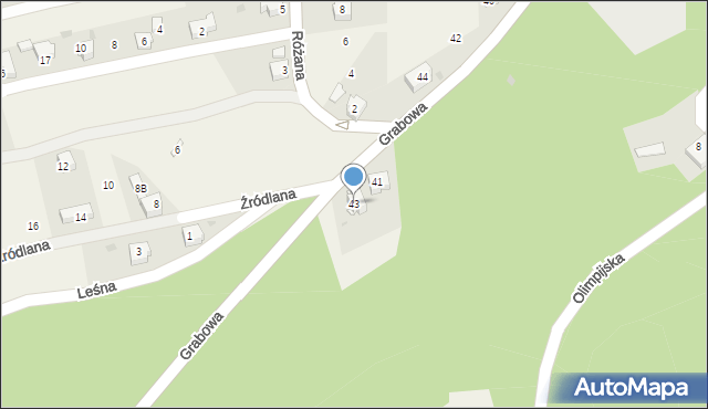 Goleszów, Grabowa, 43, mapa Goleszów