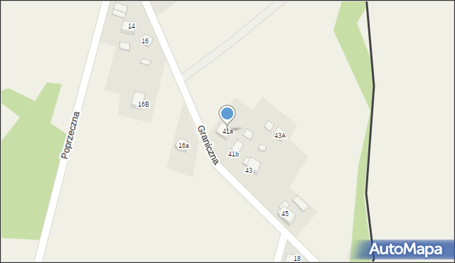 Gołkowice, Graniczna, 41a, mapa Gołkowice