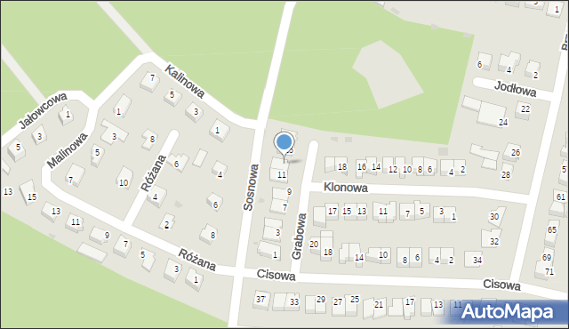 Golub-Dobrzyń, Grabowa, 13, mapa Golub-Dobrzyń