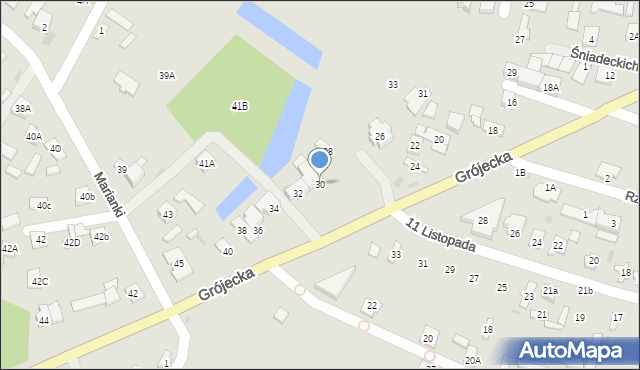 Góra Kalwaria, Grójecka, 30, mapa Góra Kalwaria