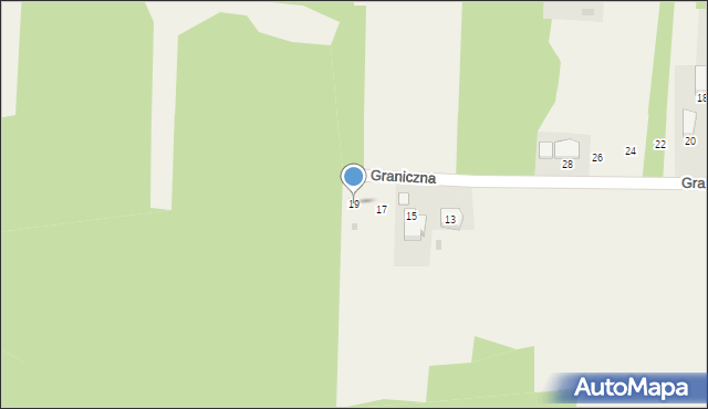 Góra Puławska, Graniczna, 19, mapa Góra Puławska