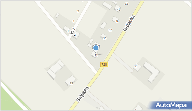 Górki-Izabelin, Grójecka, 31, mapa Górki-Izabelin