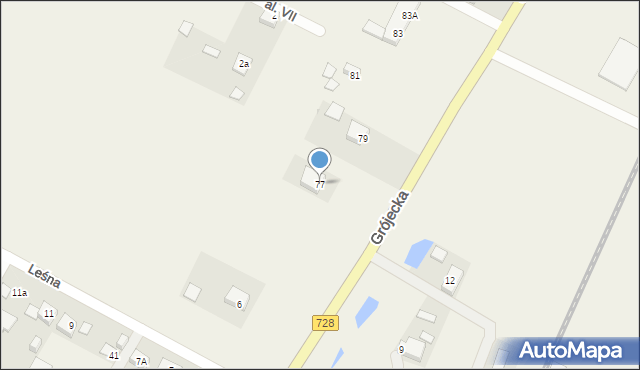 Górki-Izabelin, Grójecka, 77, mapa Górki-Izabelin