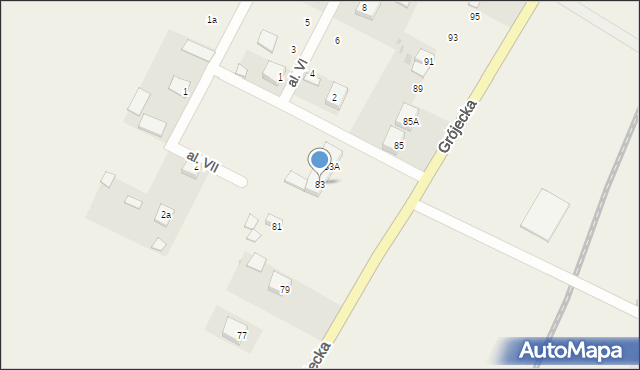 Górki-Izabelin, Grójecka, 83, mapa Górki-Izabelin